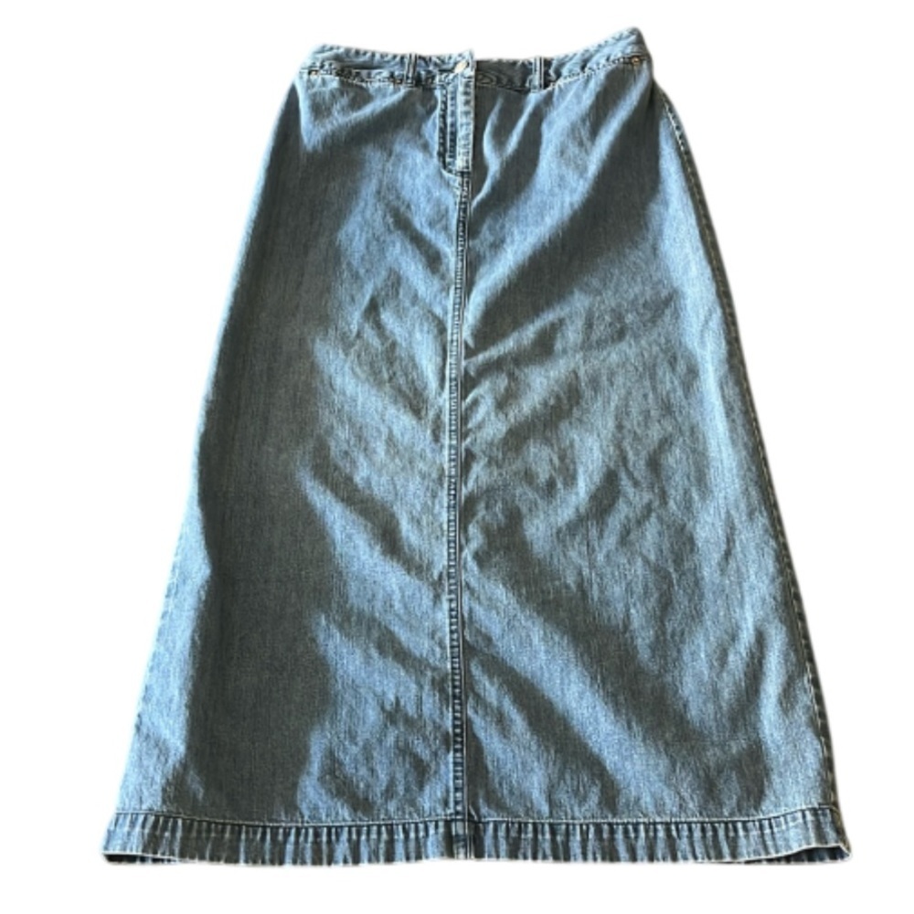 PENDLETON Denim Blue Pencil Skirt - midi - Size 4
